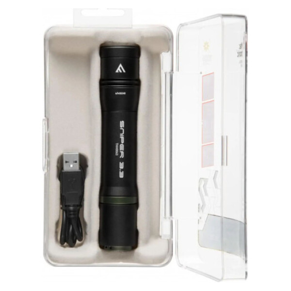 Тактичний ліхтар Mactronic Sniper 3.3 (1000 лм) Focus Powerbank USB-перезаряджуваний (THH0063)