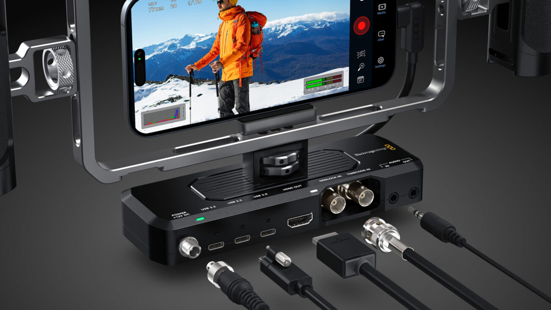 Blackmagic Pro Dock for iPhone 17