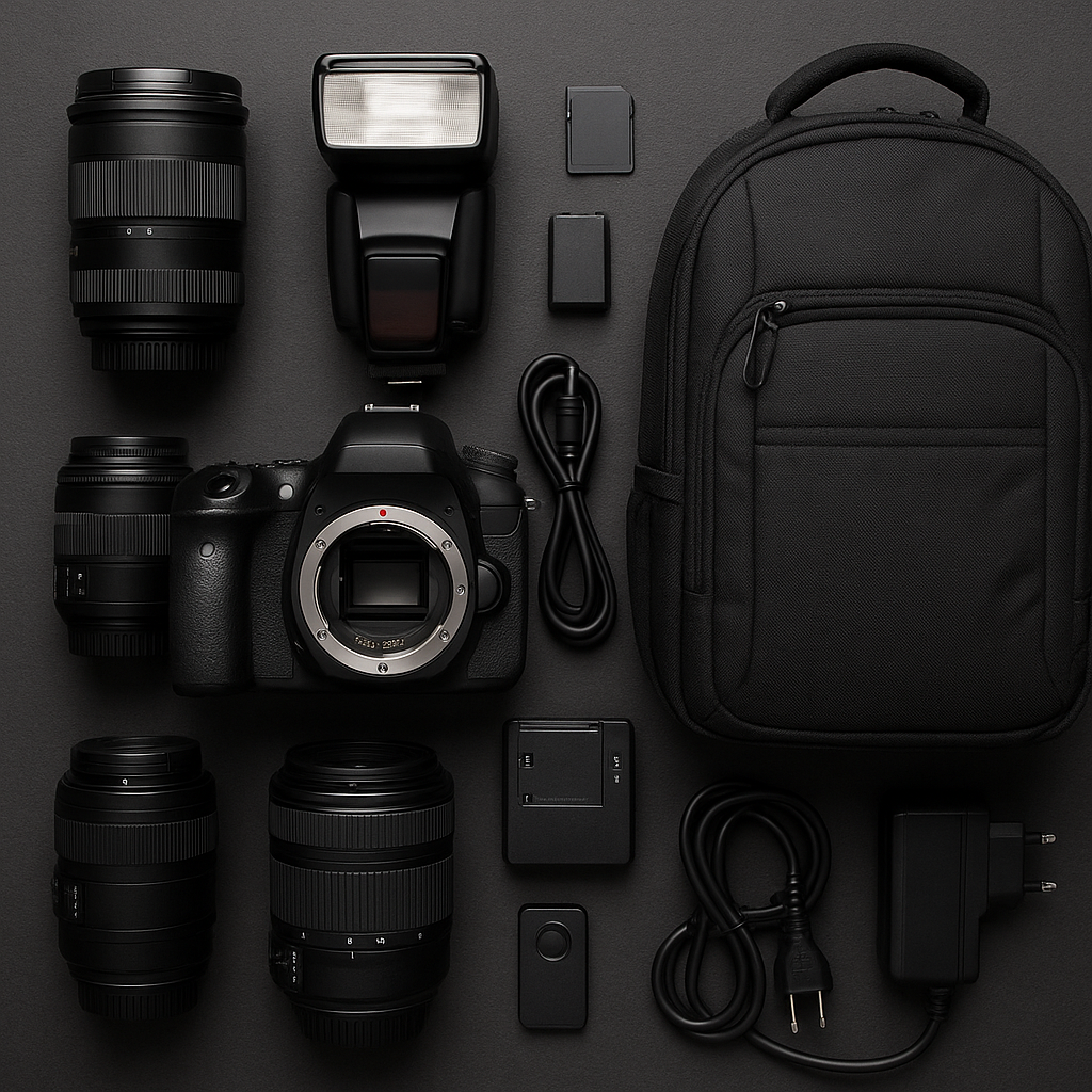 Профессиональное оборудование фотографа
